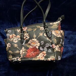 Dana Buchman Black and Red Shoulder Bag